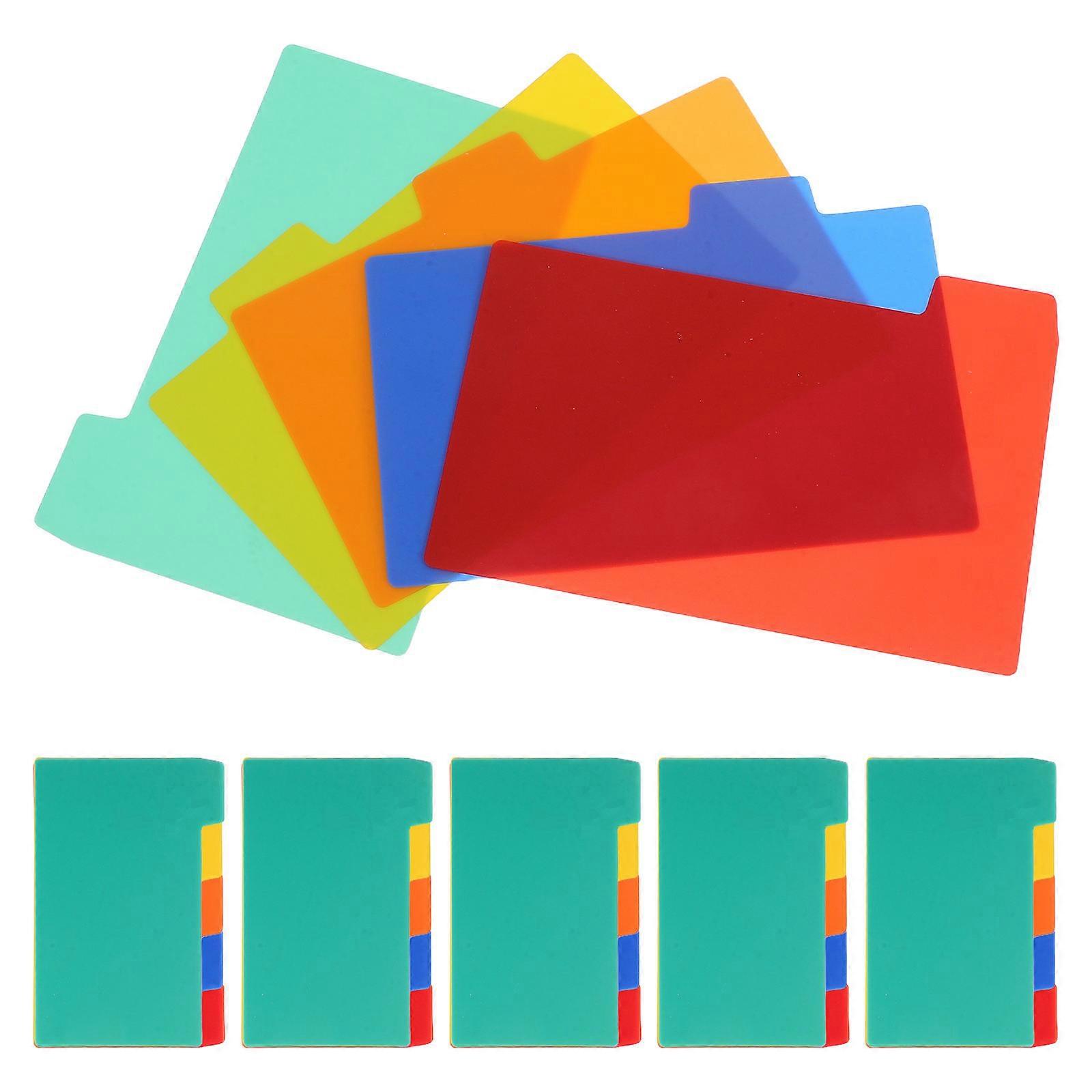 Index Cards Dividers Index Card Dividers with Tabs Material for Students Document Management 12.70X7.60X0.05CM Categorization 30Set