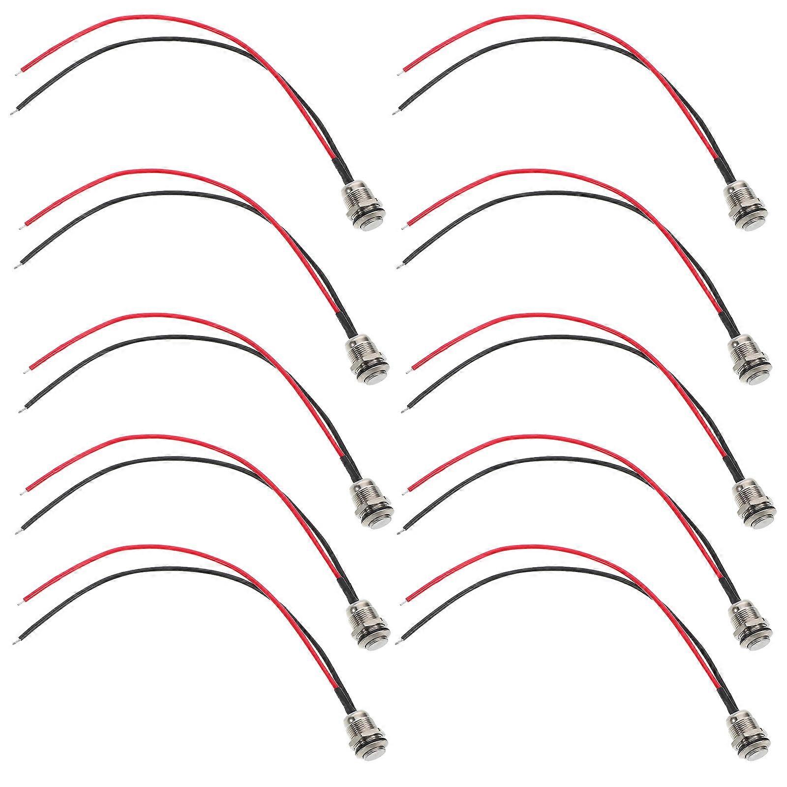 Button Switch Latching Waterproof Push Button 10Pcs for Marine and