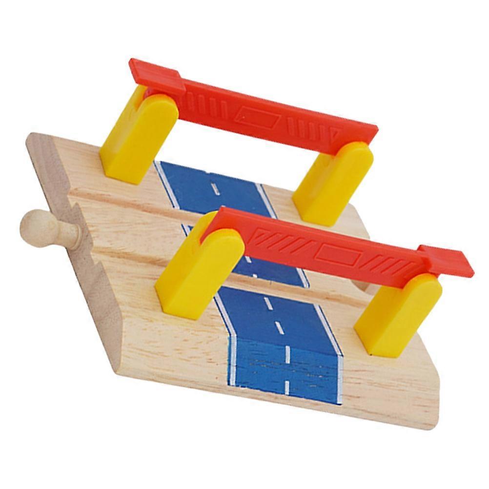 Train Track DIY Railing Barrier Barricade Plaything 1 Set Simulation Railway Road Block Prop