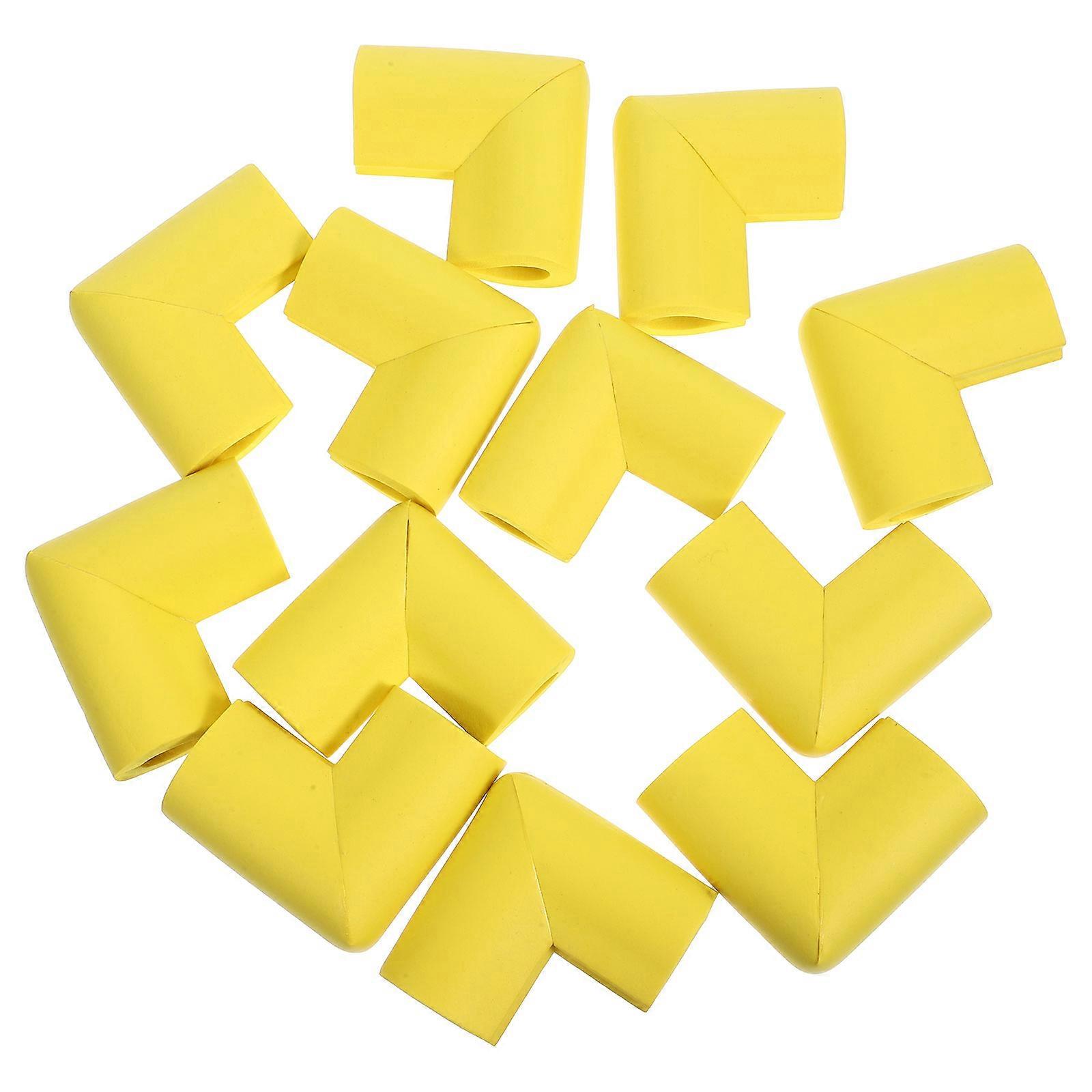 Yellow Soft Corner Protectors for Furniture Made of Foam with Ushaped Design to Prevent Damage during Moving 12pcs