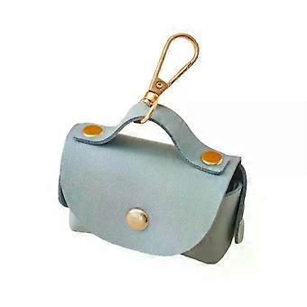 Stylish Pet Bag Holder Faux Leather Pet Poop Bag Holder with Dispenser compatible with Dog Bags Portable Dog Poop Bag Organizer Supplies Pet