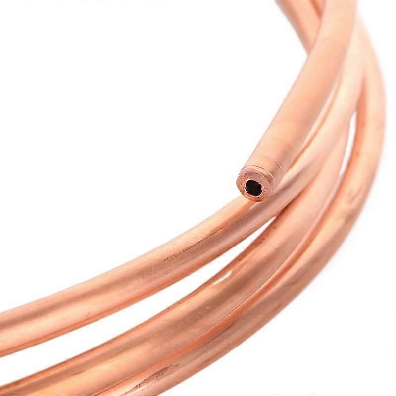 Copper Tube 2 Meter 6x1.5mm T2 Soft Copper Coil 99.9% Pure for Air Conditioning Systems