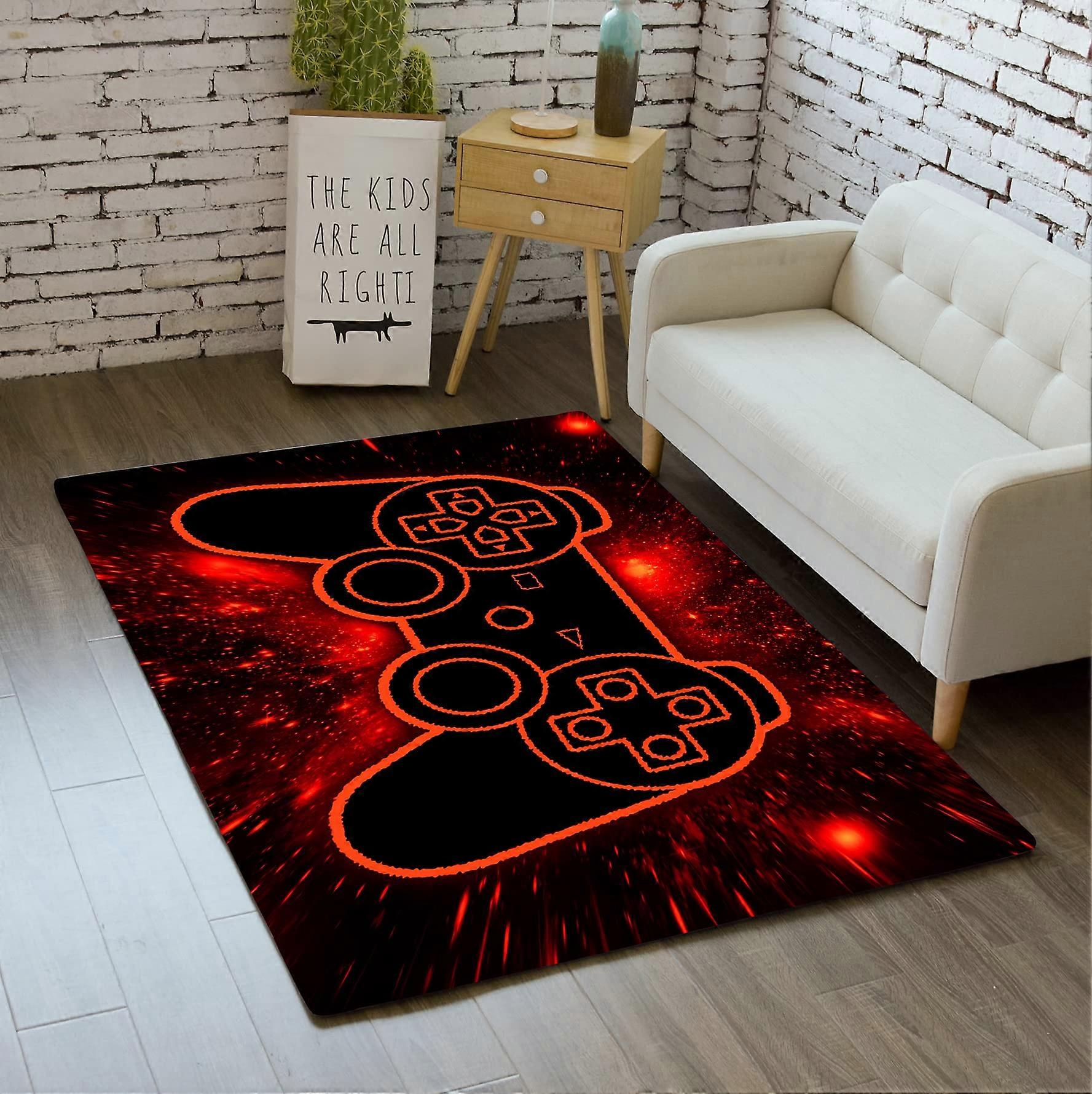Gaming Rug for Bedroom Boys Gamepad Area Carpet 2x3 Video Game Design Floor Mat