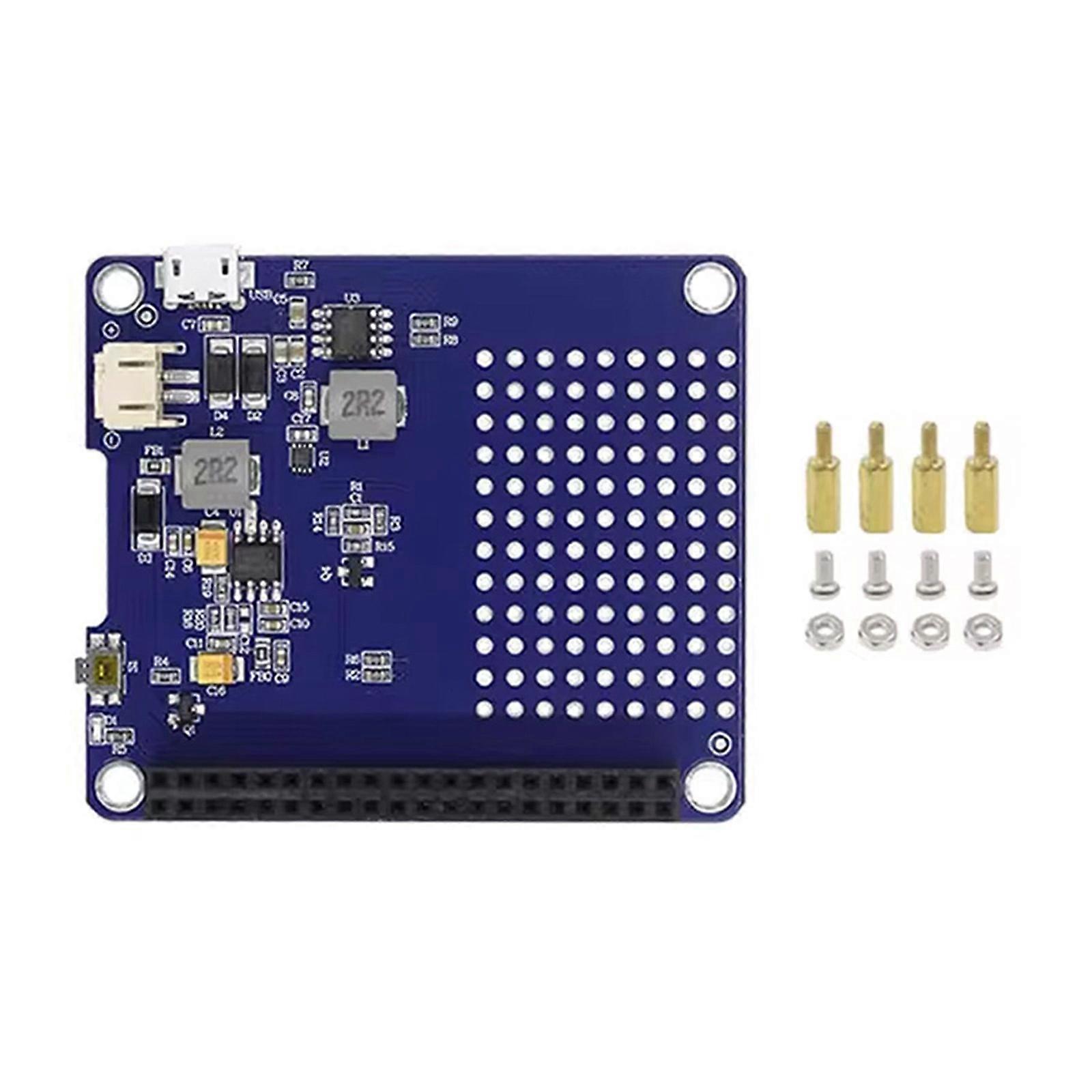 Uninterruptible Power Supply Management Board Power Management Board Replace for RPi 4/5 Development Board Accessories Multicolor