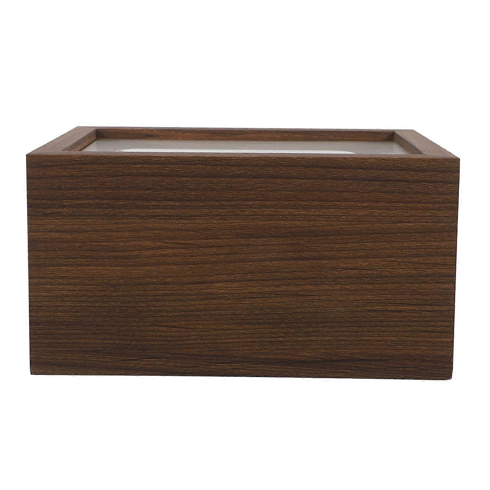 Wood Tissue Box Cover for Bedroom Rectangular Wood Tissue Holder