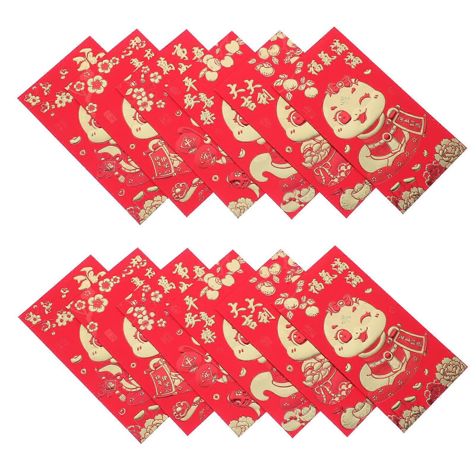 Red Envelopes Snake Year Envelope for Storage 36Pcs Paper Luck Money Packets