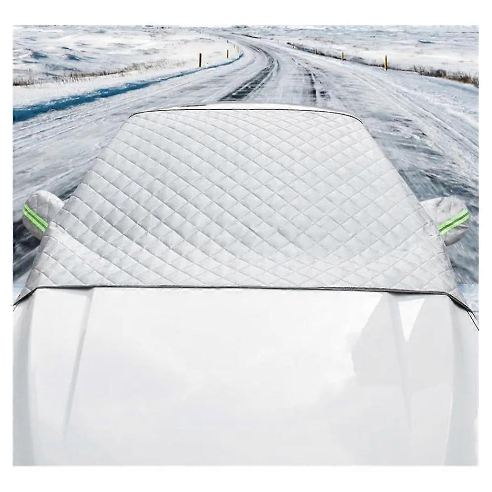 Car Windshield Snow Cover Waterproof Sunshade Protector with Side Mirror Coverage for All Seasons