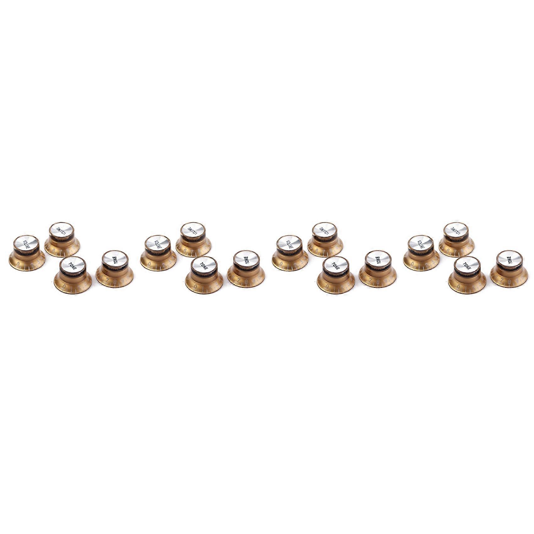 8 Pcs Speed Control Knobs 4 Tone 4 Volume for Gibson LP SG Guitar Golden Knobs Guitar Accessories