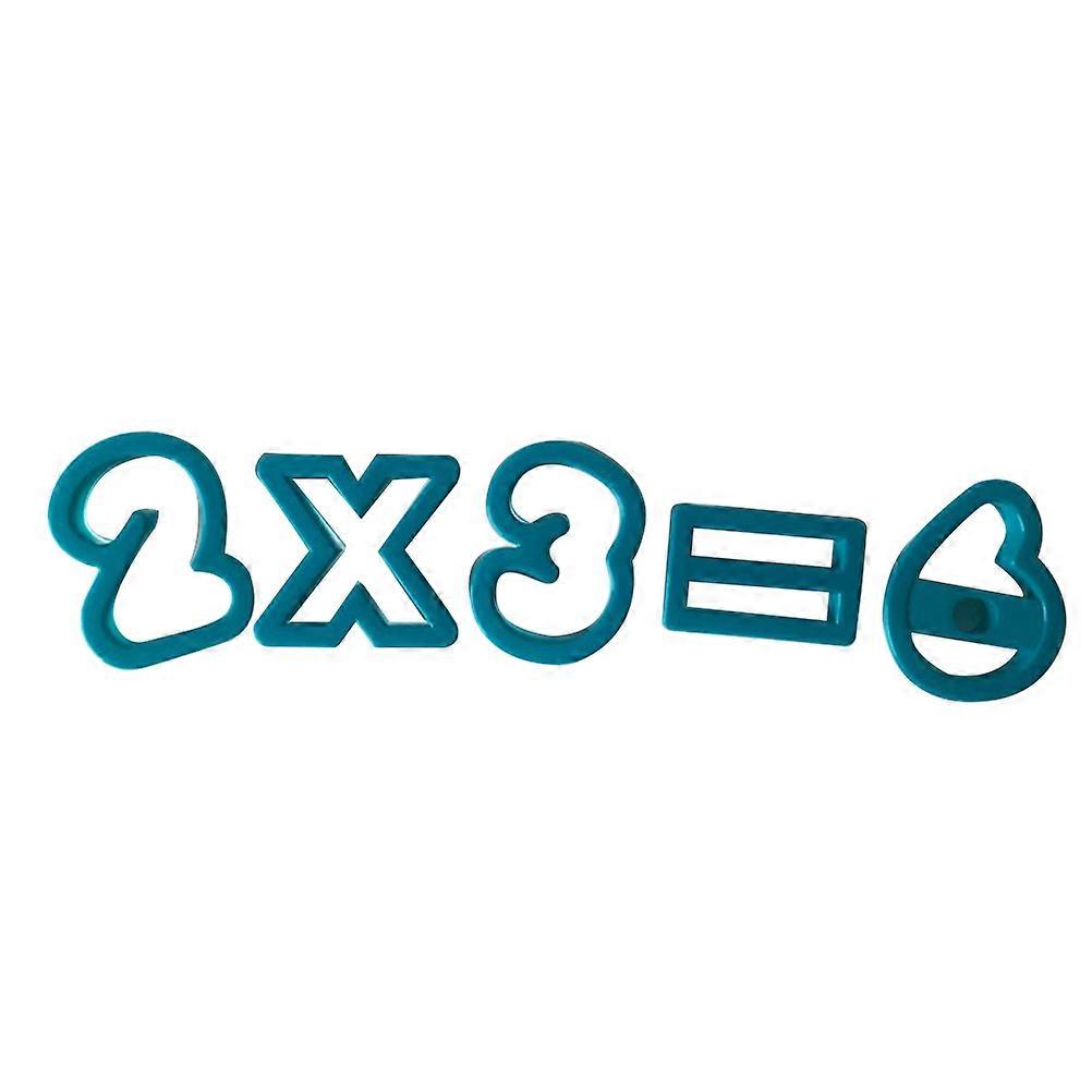 Cookies Mold Number Mathematical Symbols for Baking Tools 16Pcs Plastic