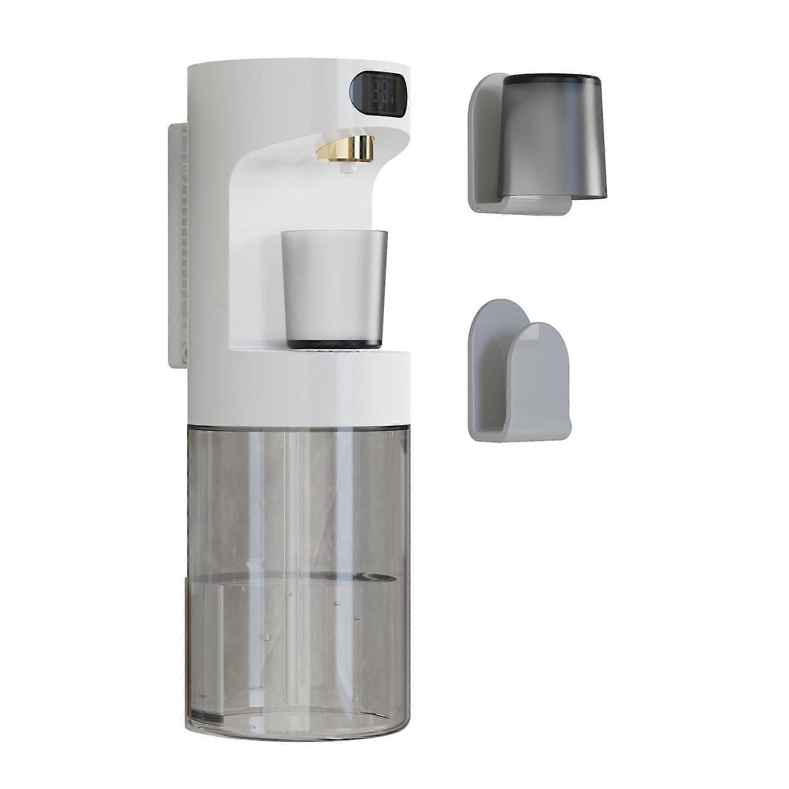 Automatic Mouthwash Dispenser with Smart Sensor, Wall Mounted, 4 Volume Settings, SelfCleaning White