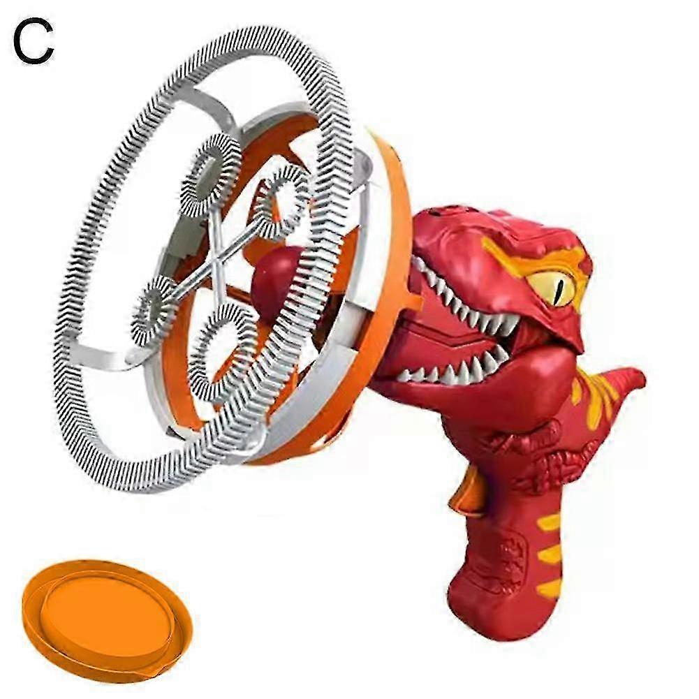 2025 Automatic Dinosaur BubbleGun Electric Hand-held Fan Bubble Blowing Soap