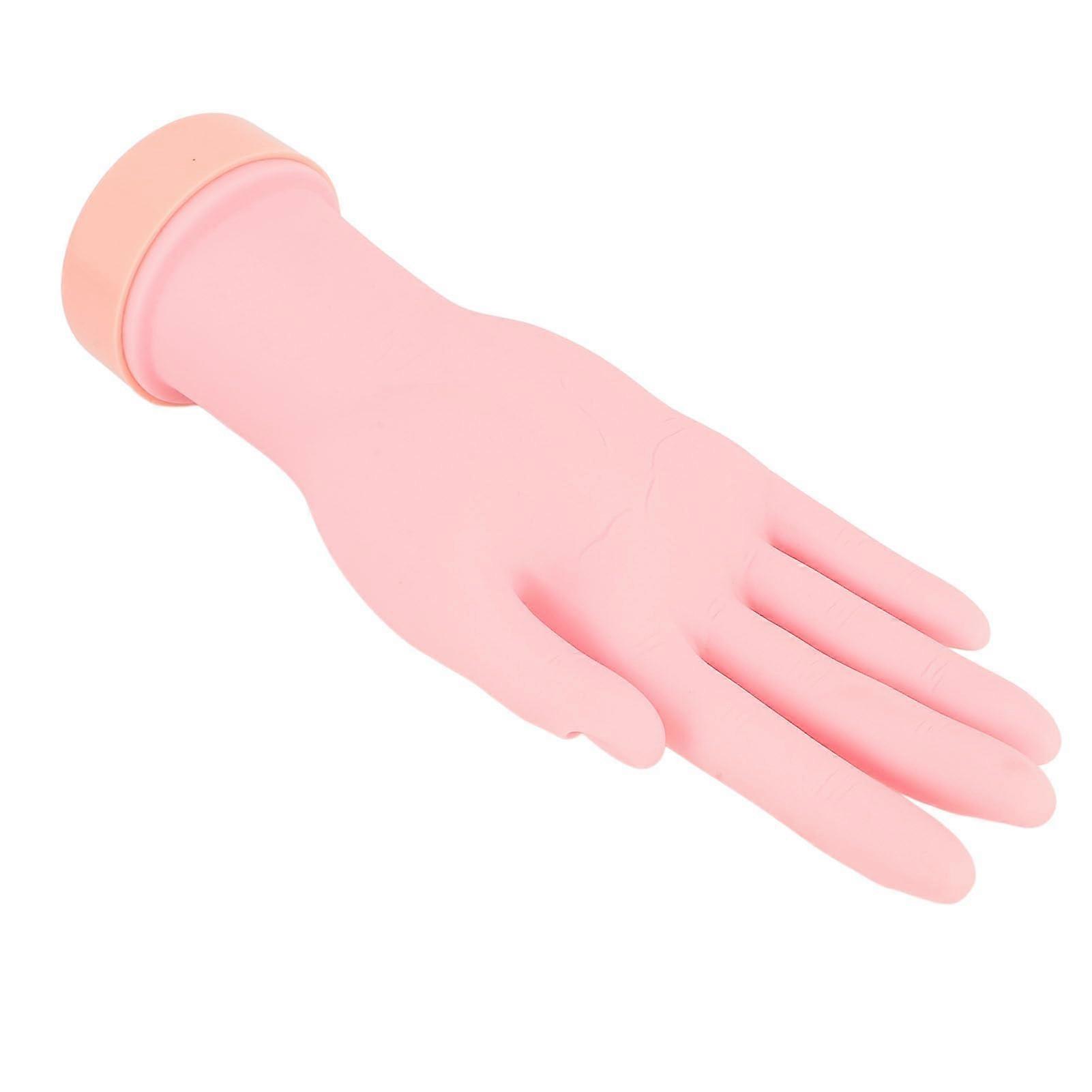 Bendable Rubber Nail Practice Hand for Manicure Training