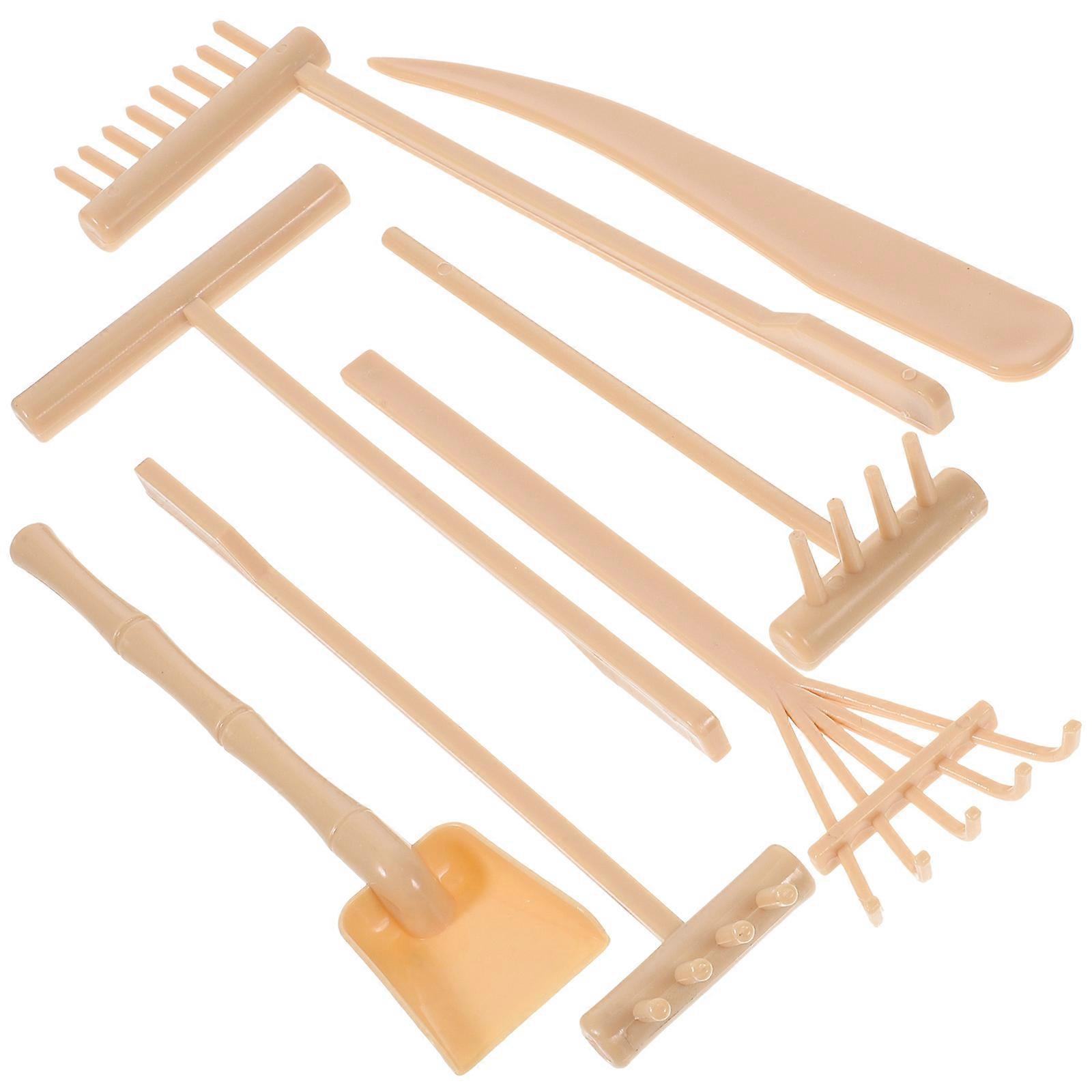 Plastic Zen Garden Rake Kit for Sandbox Use 1Set Assorted Color