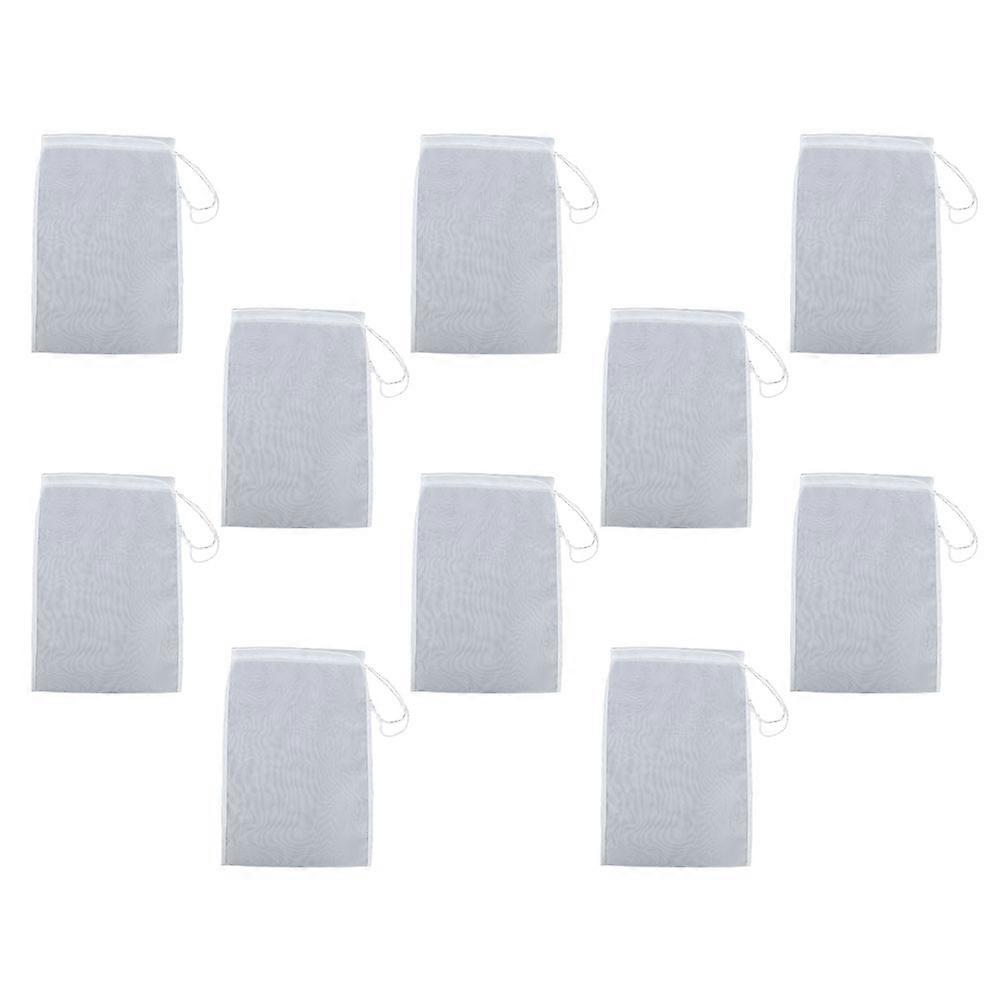 Filter Pouch Rectangular Simple Design For Juice Users 10Pcs Nylon