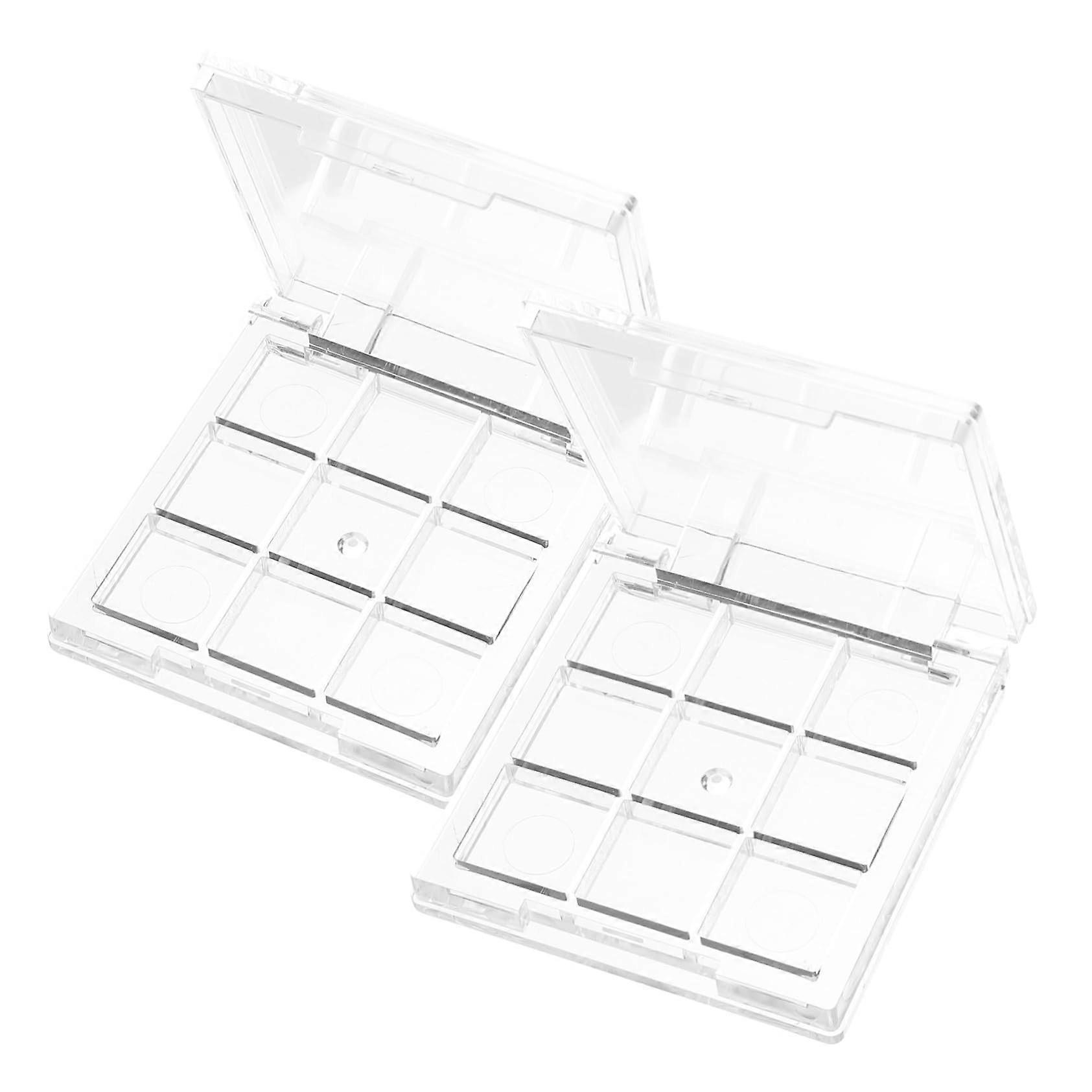 Makeup Storage Case Set for Travel Lipstick Palette and DIY Refillable Highlighter Organizer