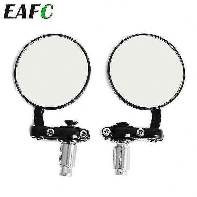 Adjustable Round/Ellipse Rearview Mirror Set for Bicycle Motorcycle Handlebar, Compatible with