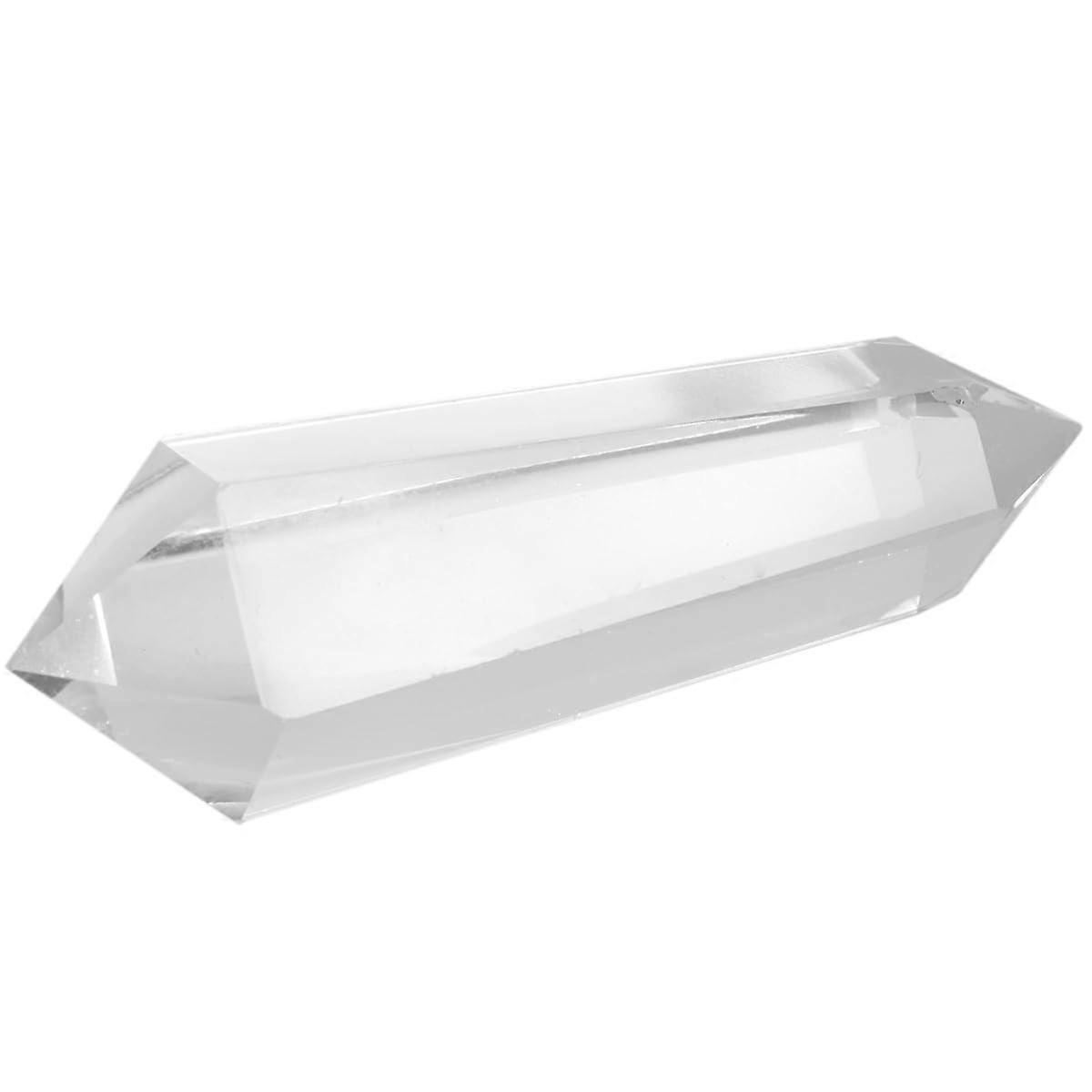 Crystal Healing Wand Double Terminated Rock Quartz Prism for Chakra Balancing and Meditation