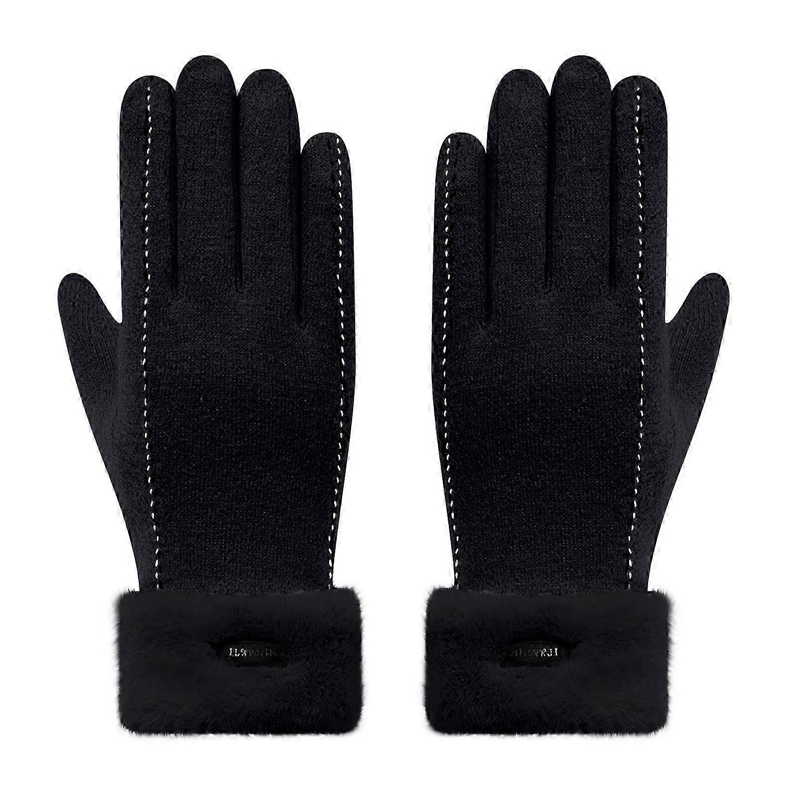 Women's Windproof Winter Gloves for Driving Skiing AA448