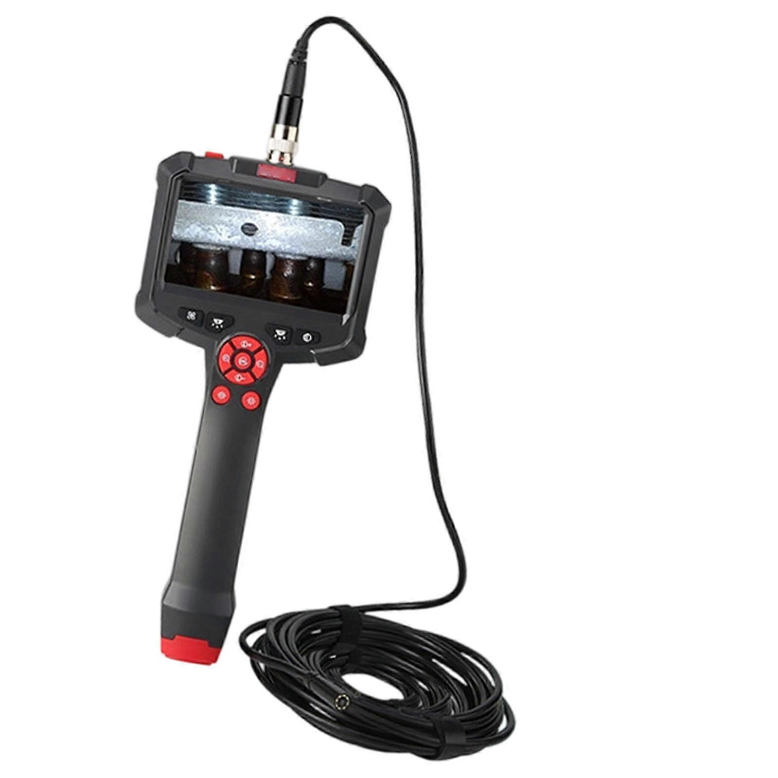 Industrial Endoscope, Borescope Inspection Camera, IP67 Waterproof Camera, Sewer Camera with 8 LED Light Multicolor