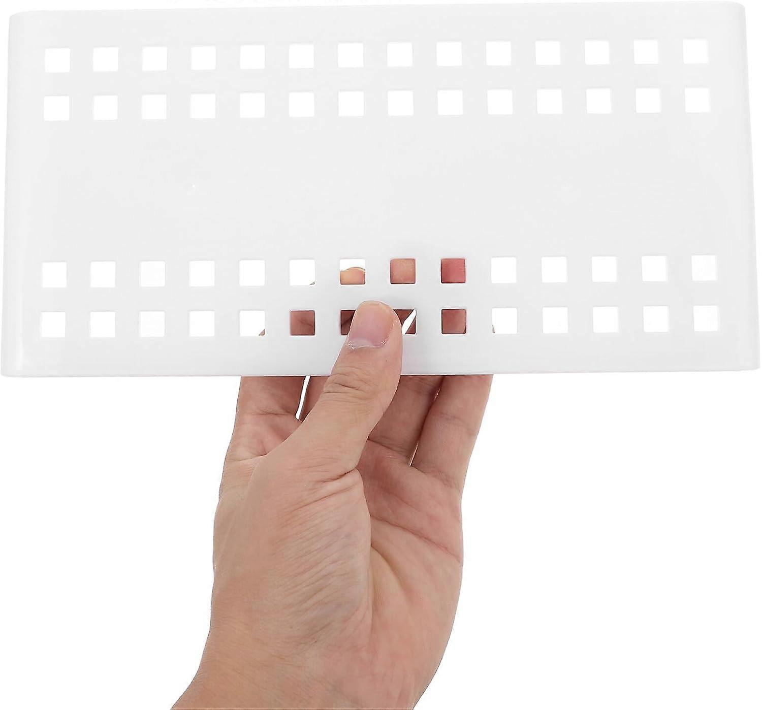 Dish Drying Rack with Breathable Mesh Kitchen Drain Board, SpaceSaving Plastic Draining Tray for Countertops and Cabinets