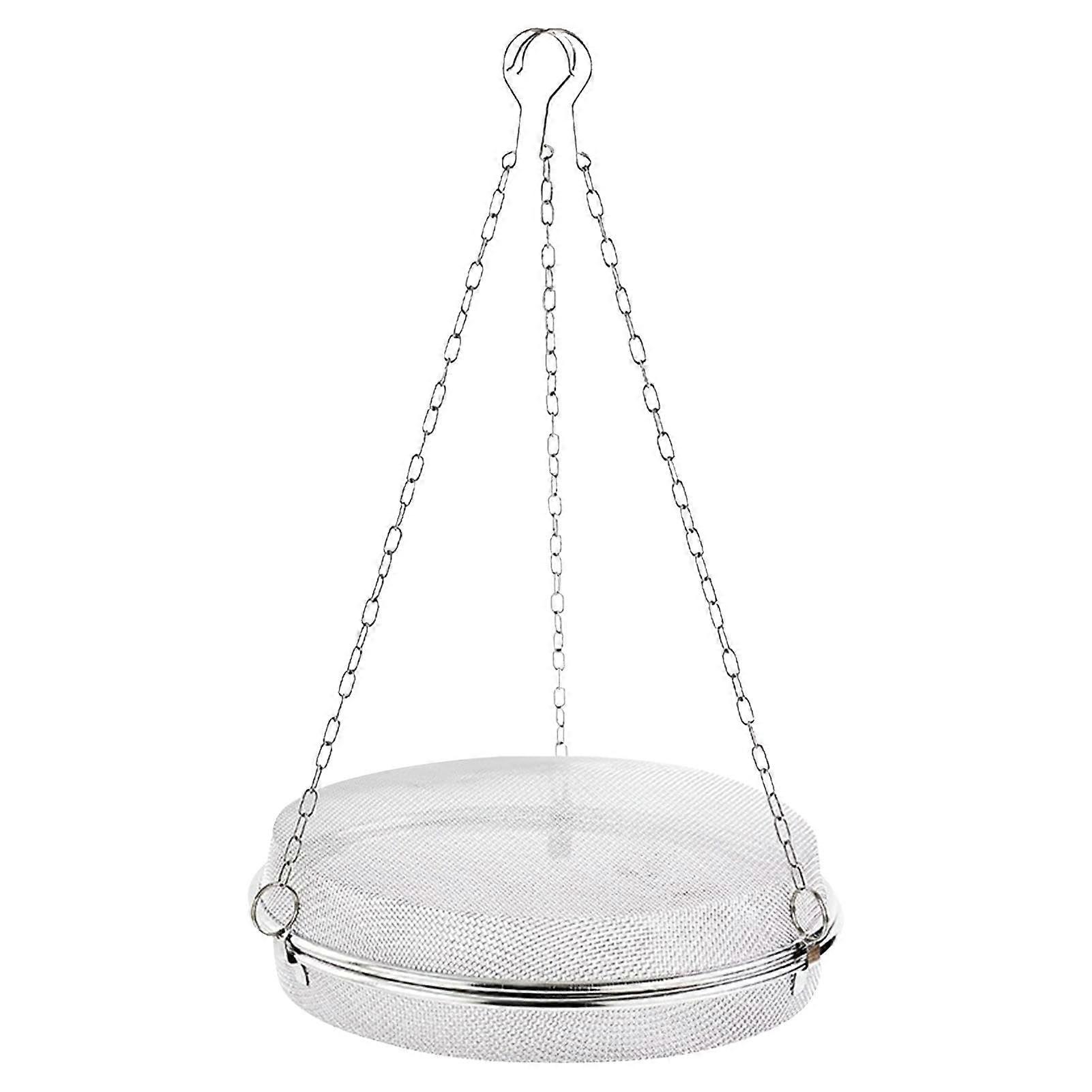 Stainless Steel Herb Drying Rack with DoubleLayer Storage and Triple Hook for Fish Shrimp Fruit