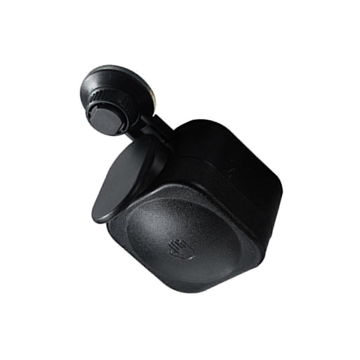 Wall Mounted Liquid Soap Dispenser Black Vacuum Suction SpaceSaving NoDrill for Bathroom