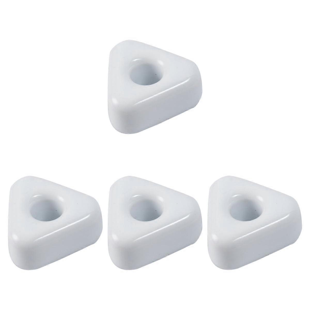 4pcs Triangular Ceramic Toothbrush Holder Bathroom Stand SpaceSaving Smooth Finish Holds Multiple Brushes