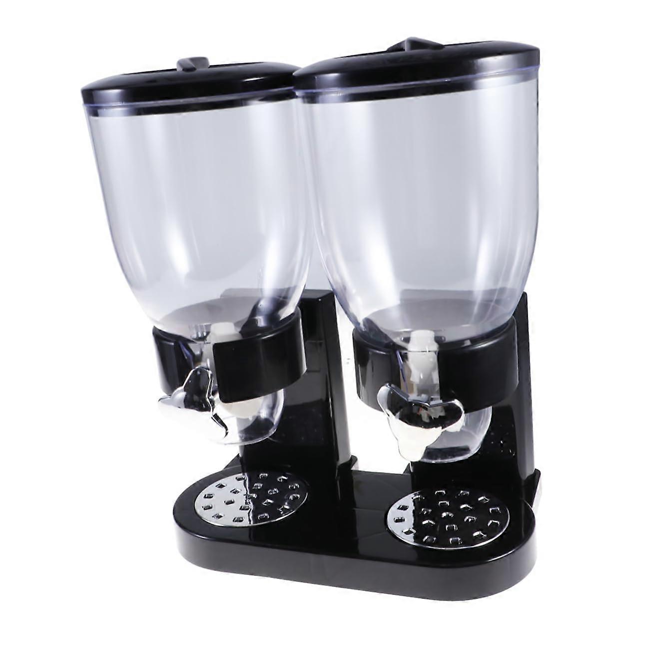 Cereal Dispenser with Dual Compartment Design for Easy Portion Control and Kitchen Countertop Storage