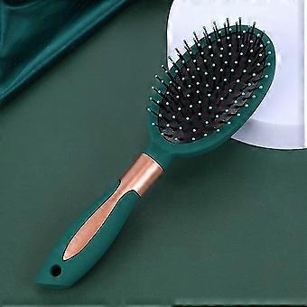 Detangling Brush, antl-Static Paddle Hairbrush with Cushion Base & Nylon Bristles - Blow Drying Styler & Scalp Massage Brushes for All Hair Types - Ov