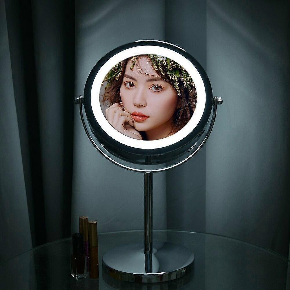 LED Makeup Mirror 360 Degree Rotating With LED Light 10x Magnification Adjustable Makeup Mirror 7