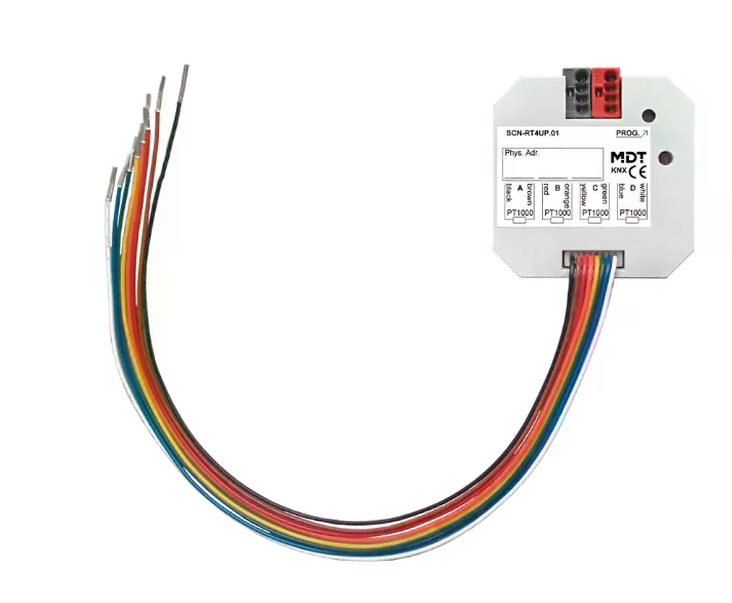 MDT KNX Temperaturregler/Sensor 4fach Up