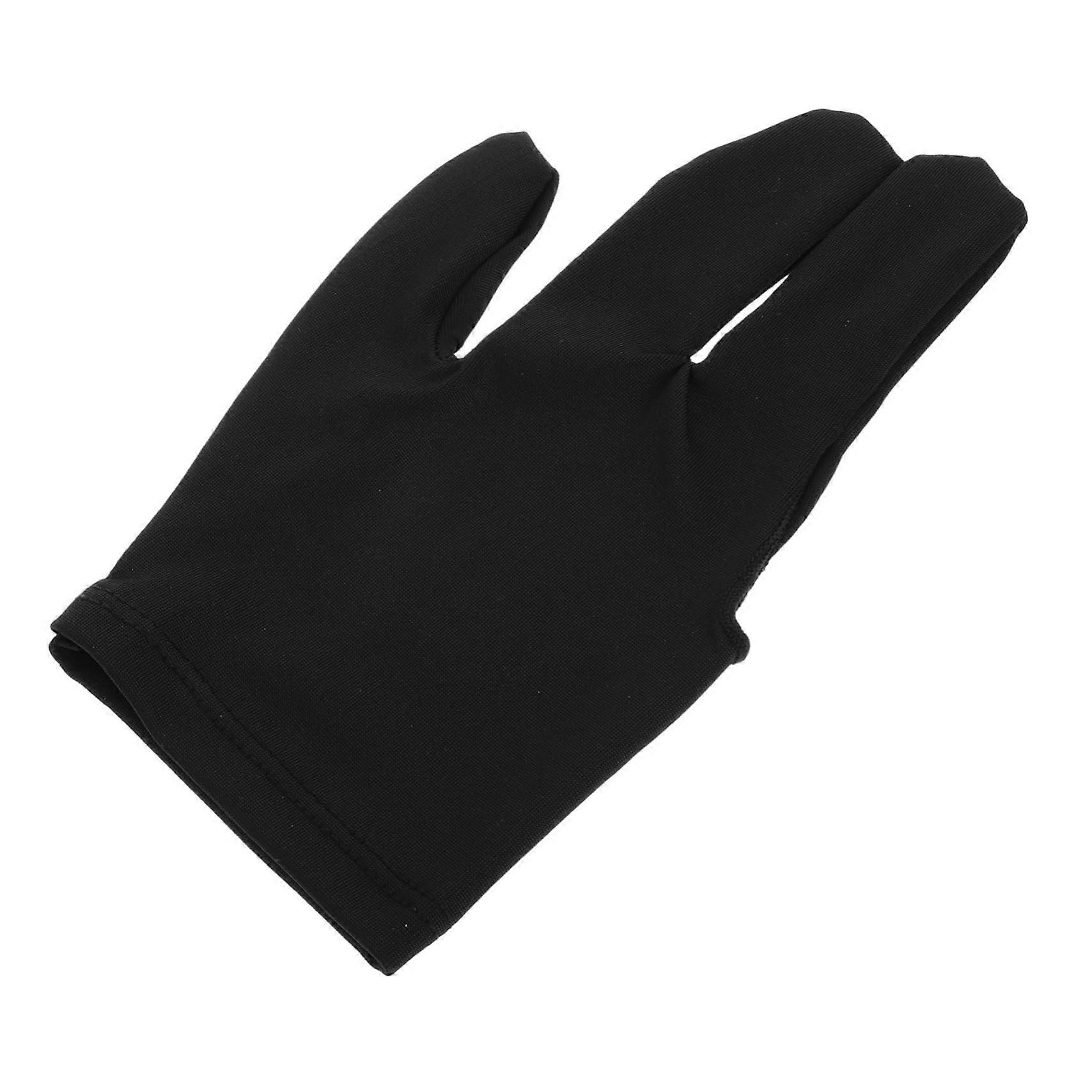 Billiard Glove Three Finger Antislip Grip for Left and Right Hand Durable Silky Thin Design