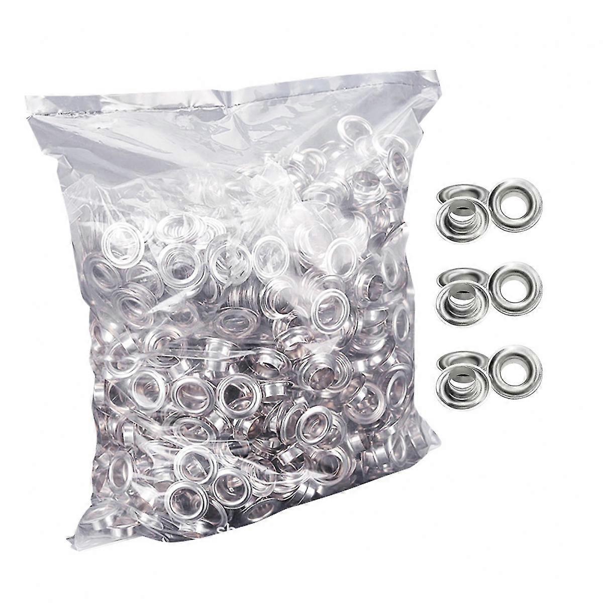 1000pcs 12mm Rust-Proof Plated Leather Grommets for Decoration
