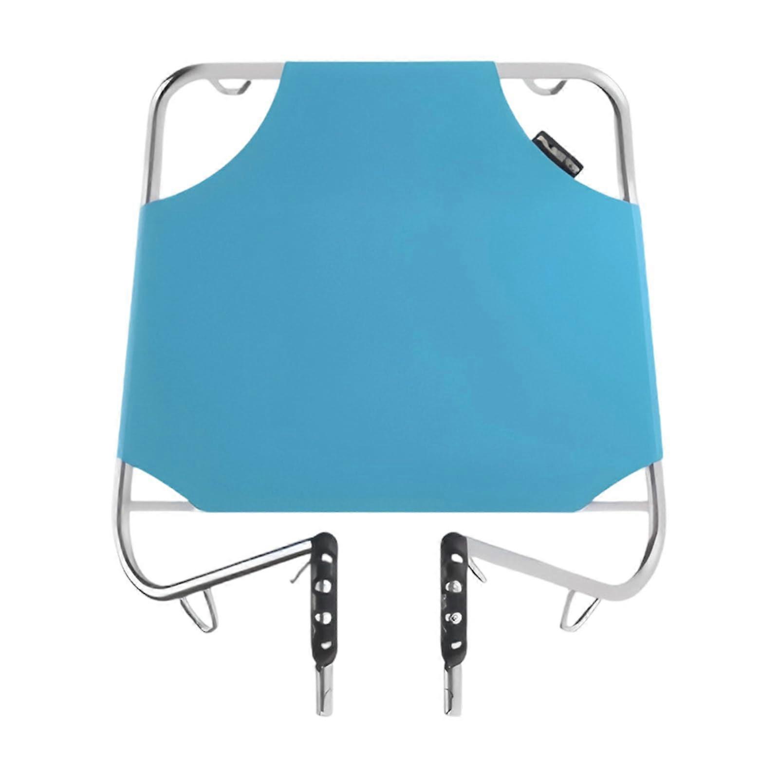 Adjustable Folding Bike Front Rack and Basket with Large Capacity Durable Metal Frame Blue