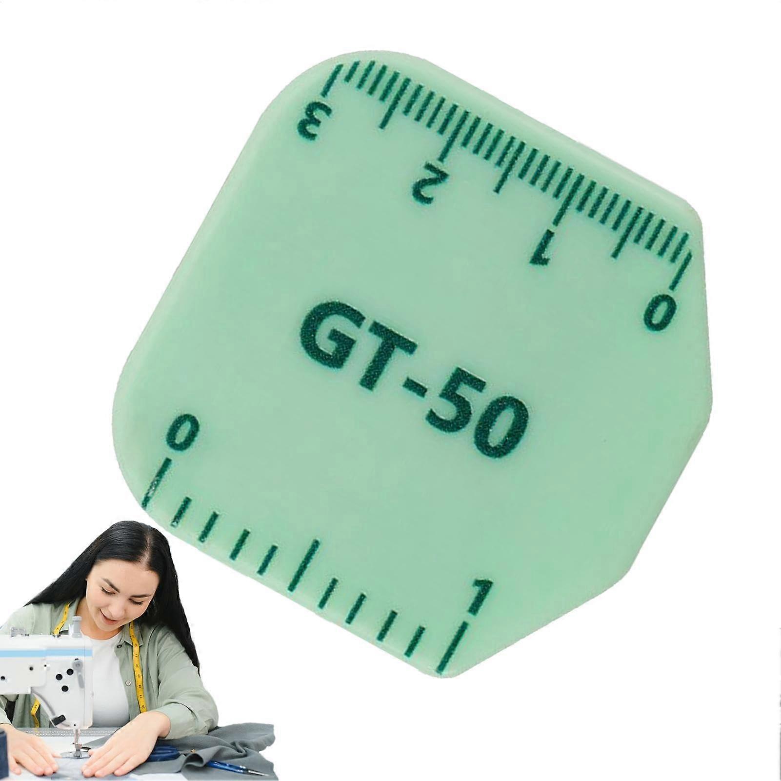Magnetic Seam Guide with Scale for Precise Alignment and Strong Magnetic Sewing Machine Support Green