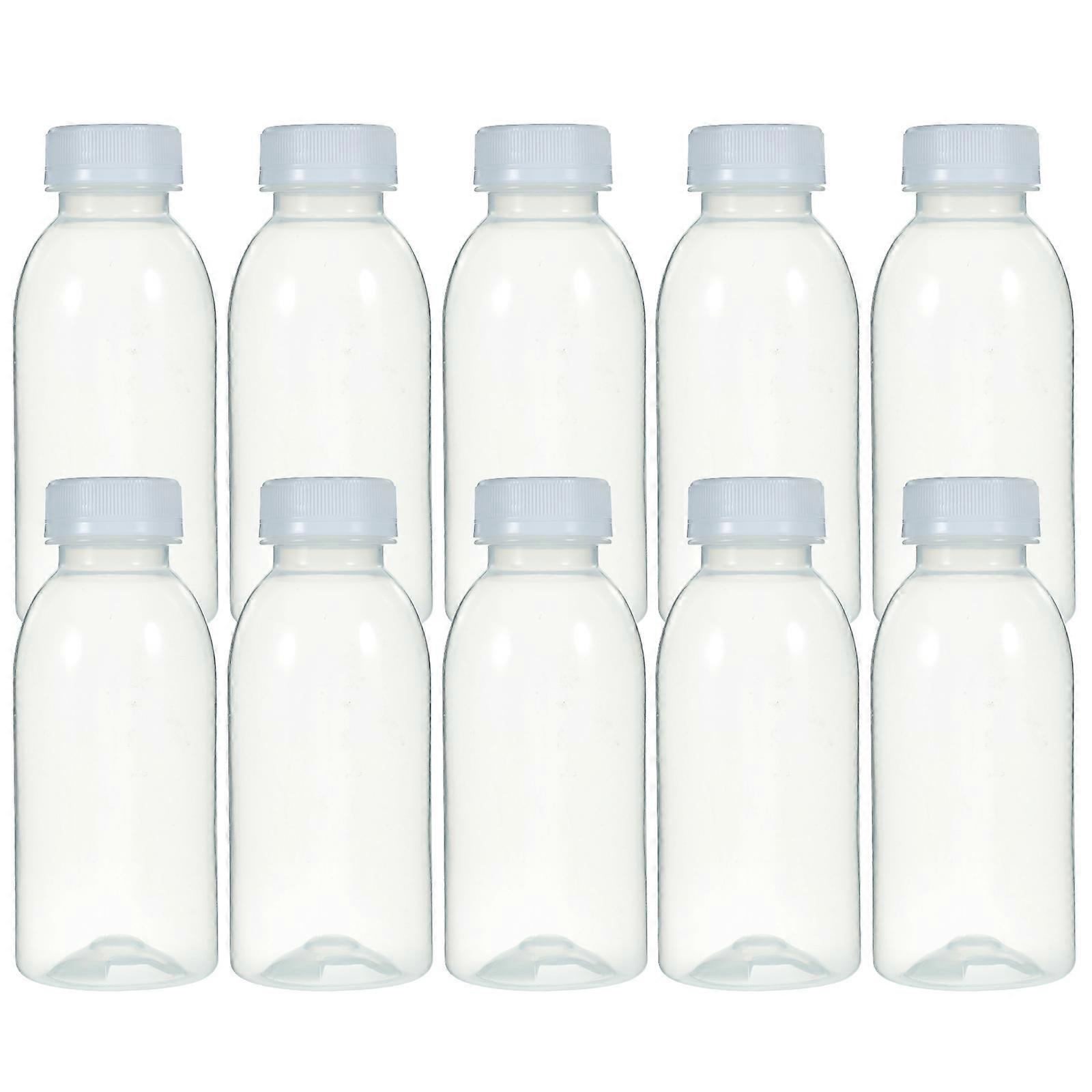 Drinking Milk Bottle Plastic Heat Resisting for Drinking 10Pcs