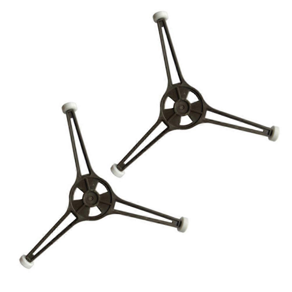 Black Microwave Turntable Holder Plastic for Home Use 2Pcs Set