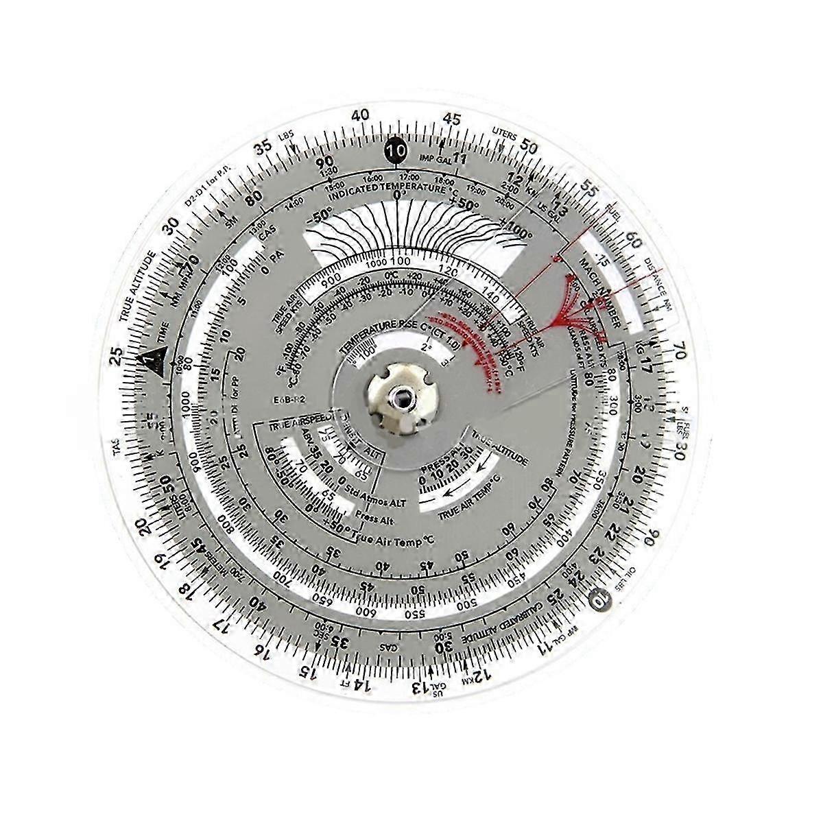 Flight Ruler Flight Computer Aviation Plotter Slide Rule for Aviation Flight Navigation Circular-mc