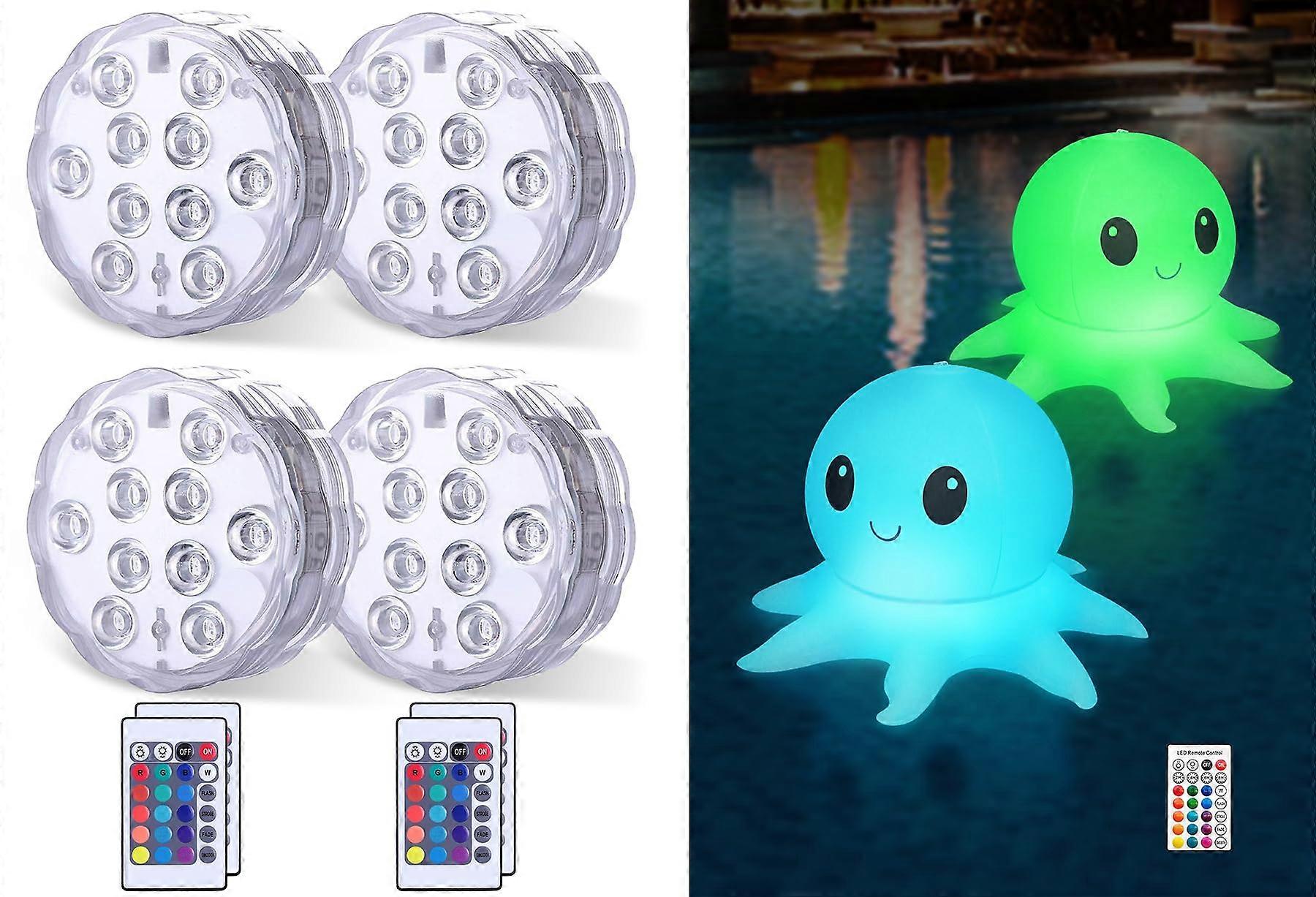 Solar Floating Pool Lights with Remote Control, Inflatable Color Changing Outdoor Decor