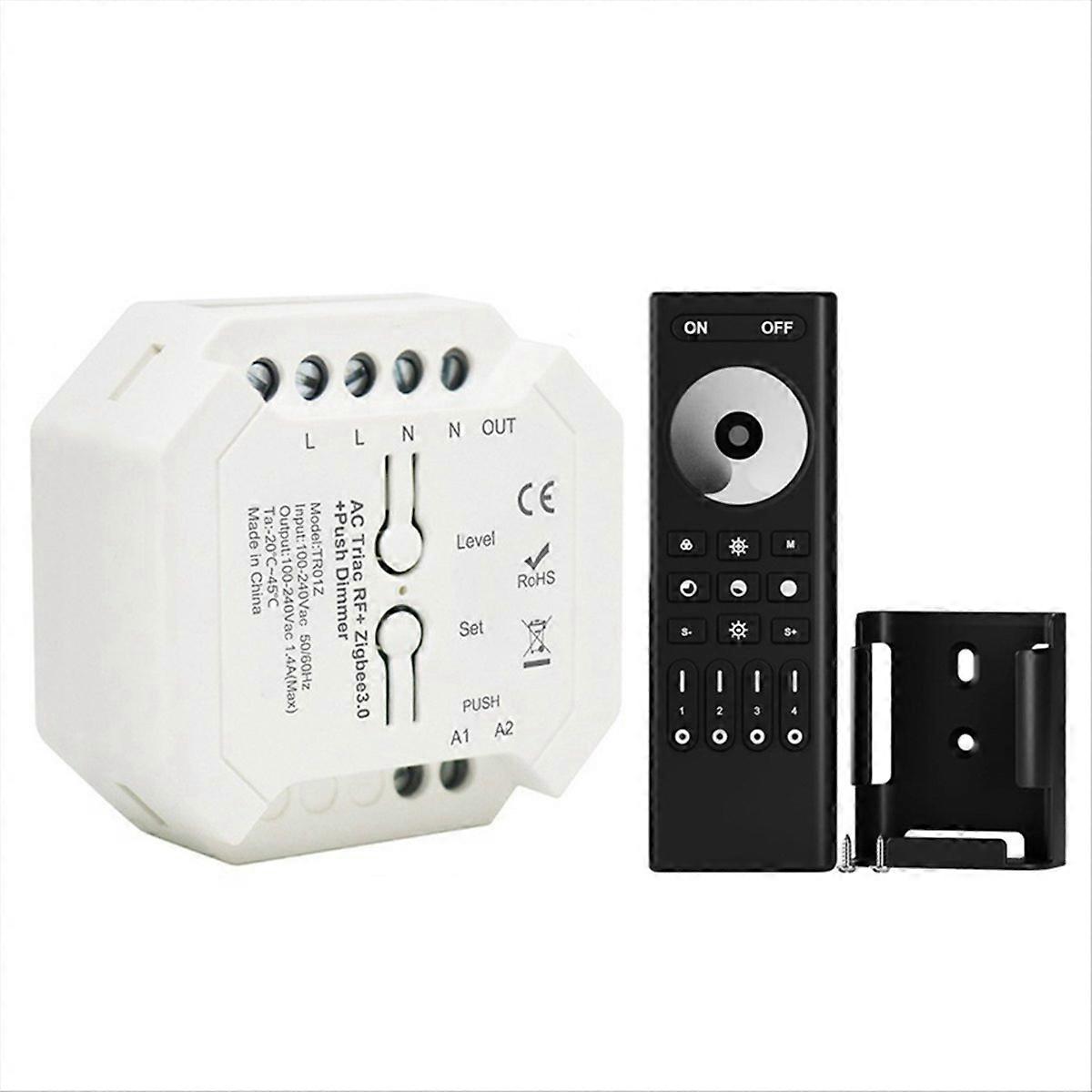 Tuya ZigBee Triac Dimmer LED Controller Smart Dimmer for Dimmable LED Lights Support Smart APP RF Re