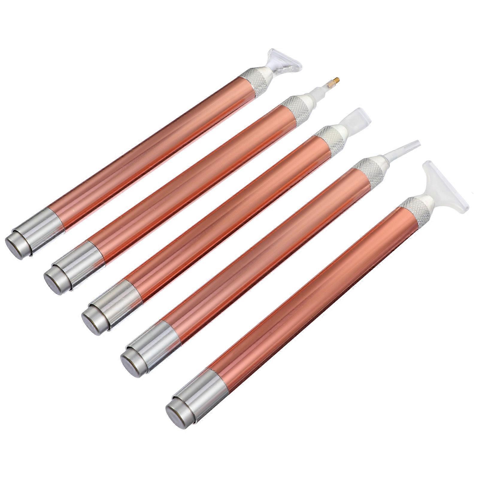 Diamond Drawing Pens for DIY Use 5Pcs Embroidery Tools with LED Light