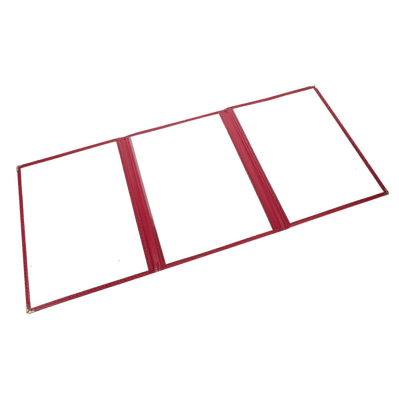 Menu Covers PVC Holder for Restaurant Transparent Holder