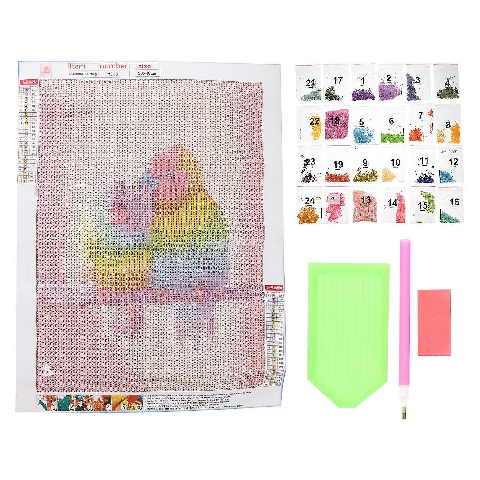 Diamond Drawing Bird Pattern Creative Drill Painting for Decoration 1Set