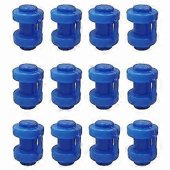 12 Pack Trampoline End Caps, 25mm Replacement Caps for Securing Safety Net to Frame Poles