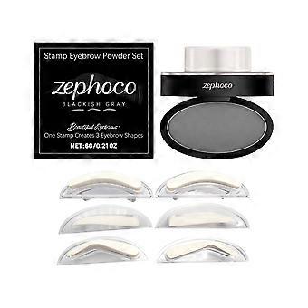 zephoco Sealant Waterproof Eyeshadow Set (Black And Gray) Long-Lasting, Natural, Three-Dimensional, Easy To Apply, Suitable For Daily Commuting And Ge