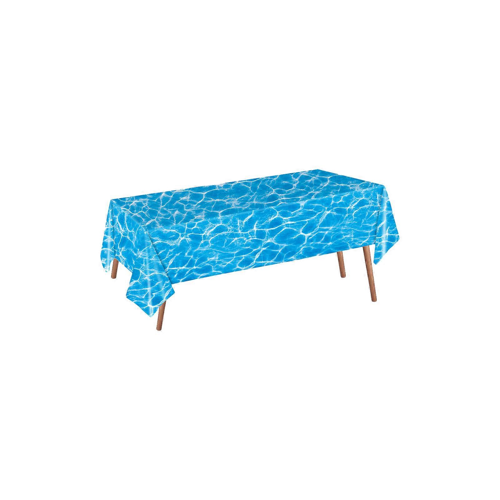 Ocean Waves Disposable Tablecloth for Party Decor