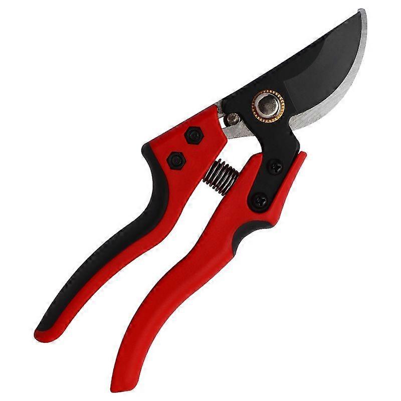 Red Bypass Pruning Shears, Ergonomic Garden Clippers