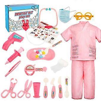 Pink Children Simulated Medical Set - Fun & Educational Pet Care Play Kit for Kids 6+ | Perfect Gift Idea!