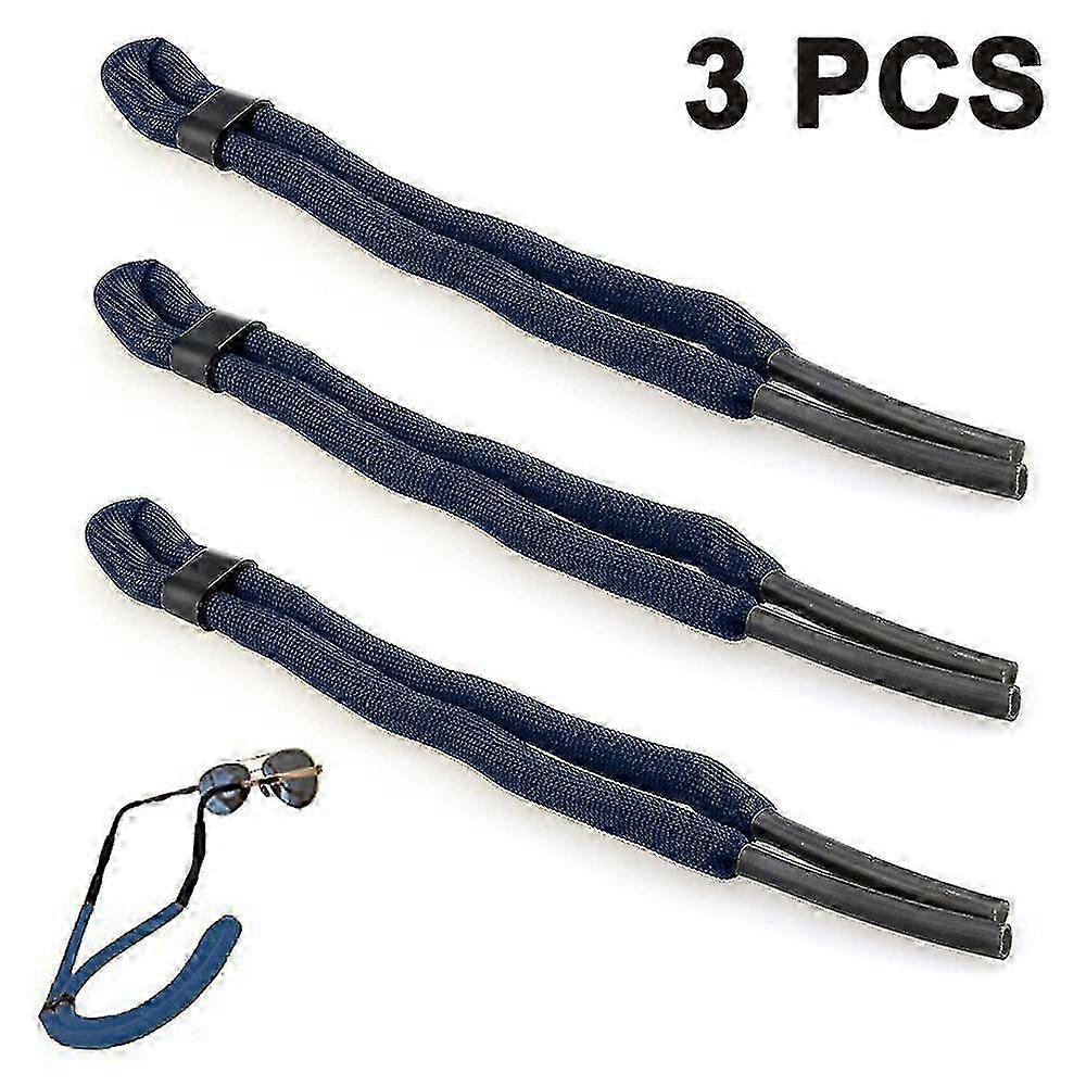 3 Pcs Floating Sunglass Strap Pack Glasses Float Eyewear Retainer,blue