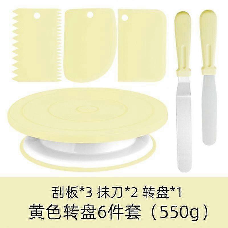 cake turntable set scraper spatula cake turntable 6-piece baking set